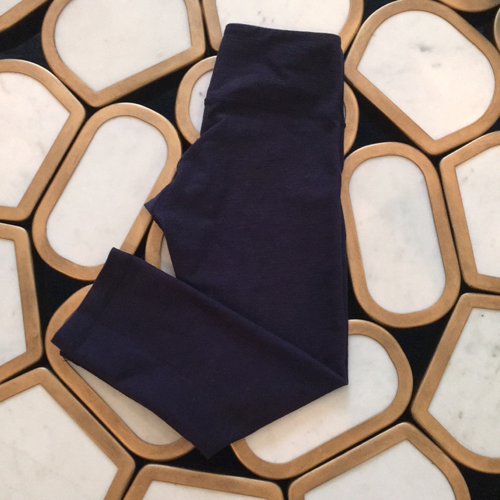 lululemon Wunder Under Crop Purple Pants